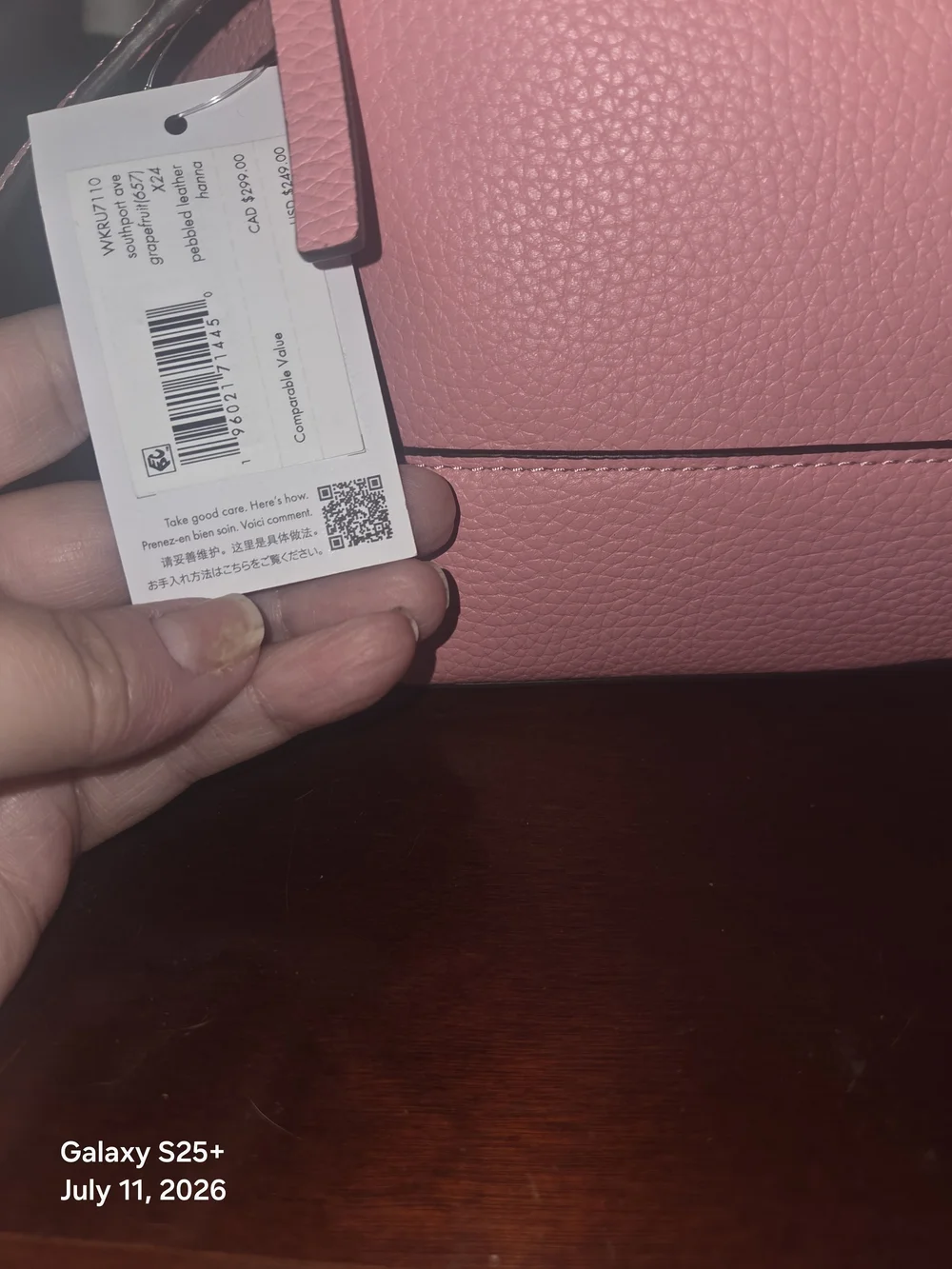 kate spade New York Pink Leather Crossbody Bag